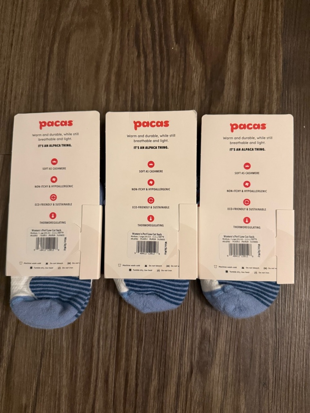 Pacas Women’s Performance Low Cut Socks - Size: M/L - Picture 5 of 6